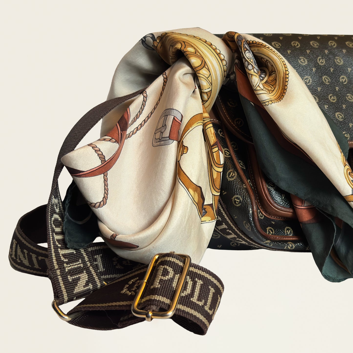 Pollini vintage zijden sjaal