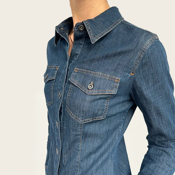 & Other Stories tailored denim blouse