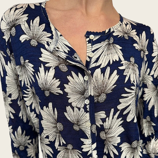 Christian Dior vintage blouse met bloemenprint