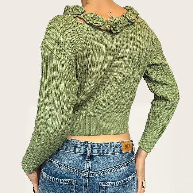 Paola Dotti groene sweater