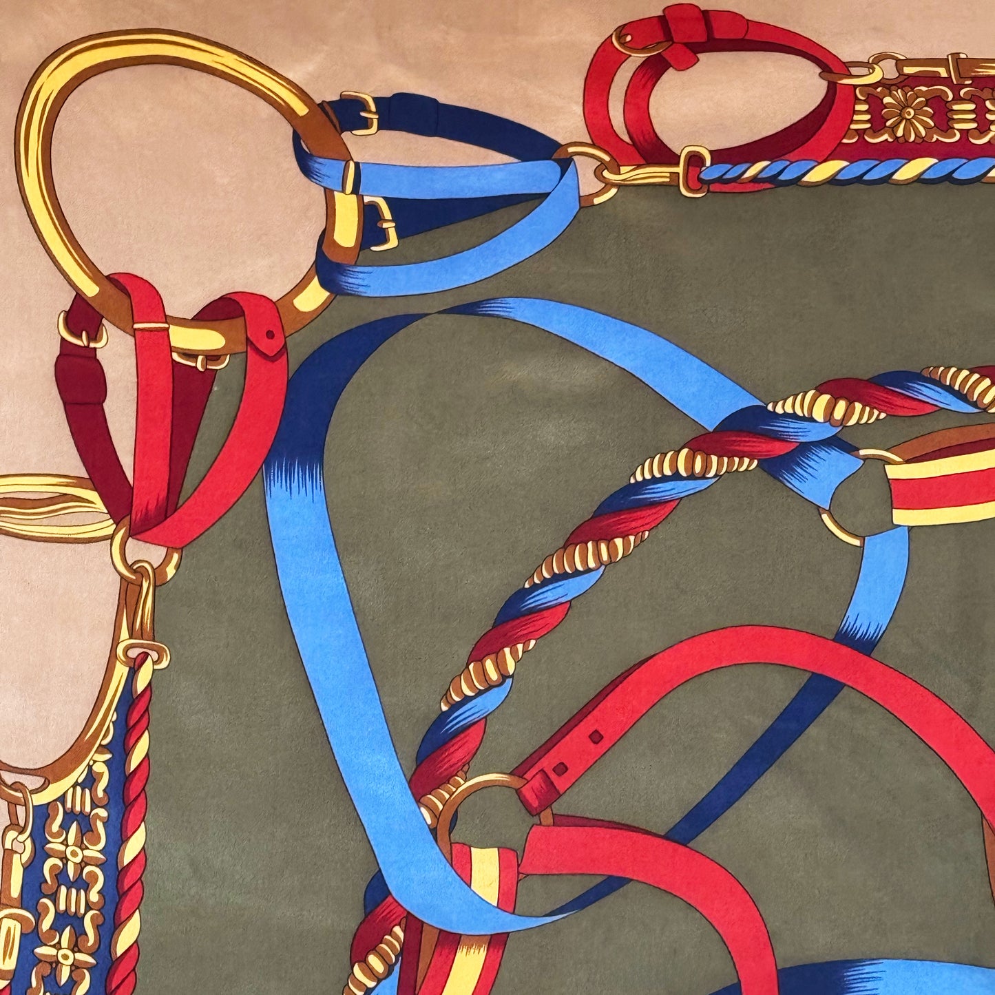 Vintage zijden sjaal