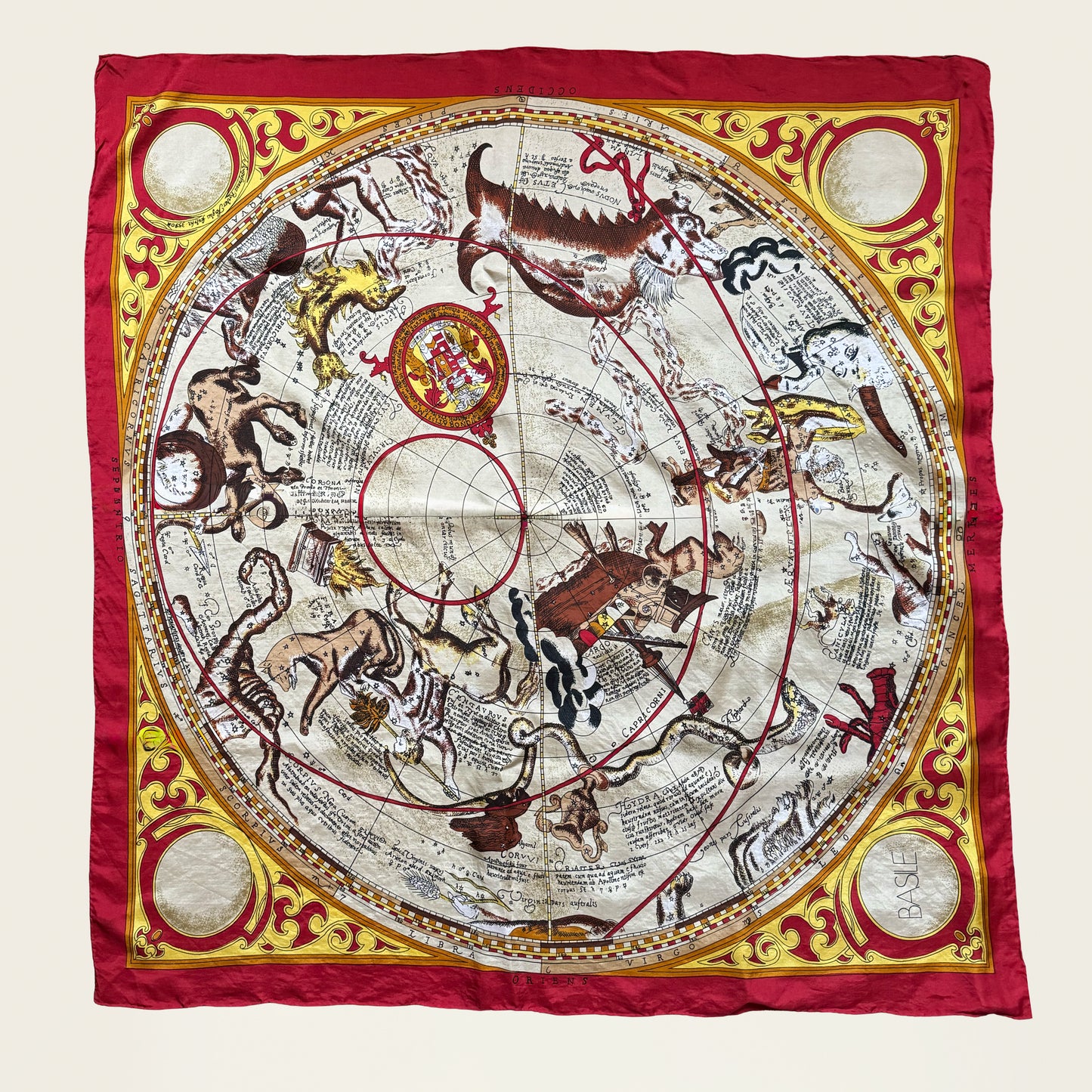 Basile vintage zijden sjaal