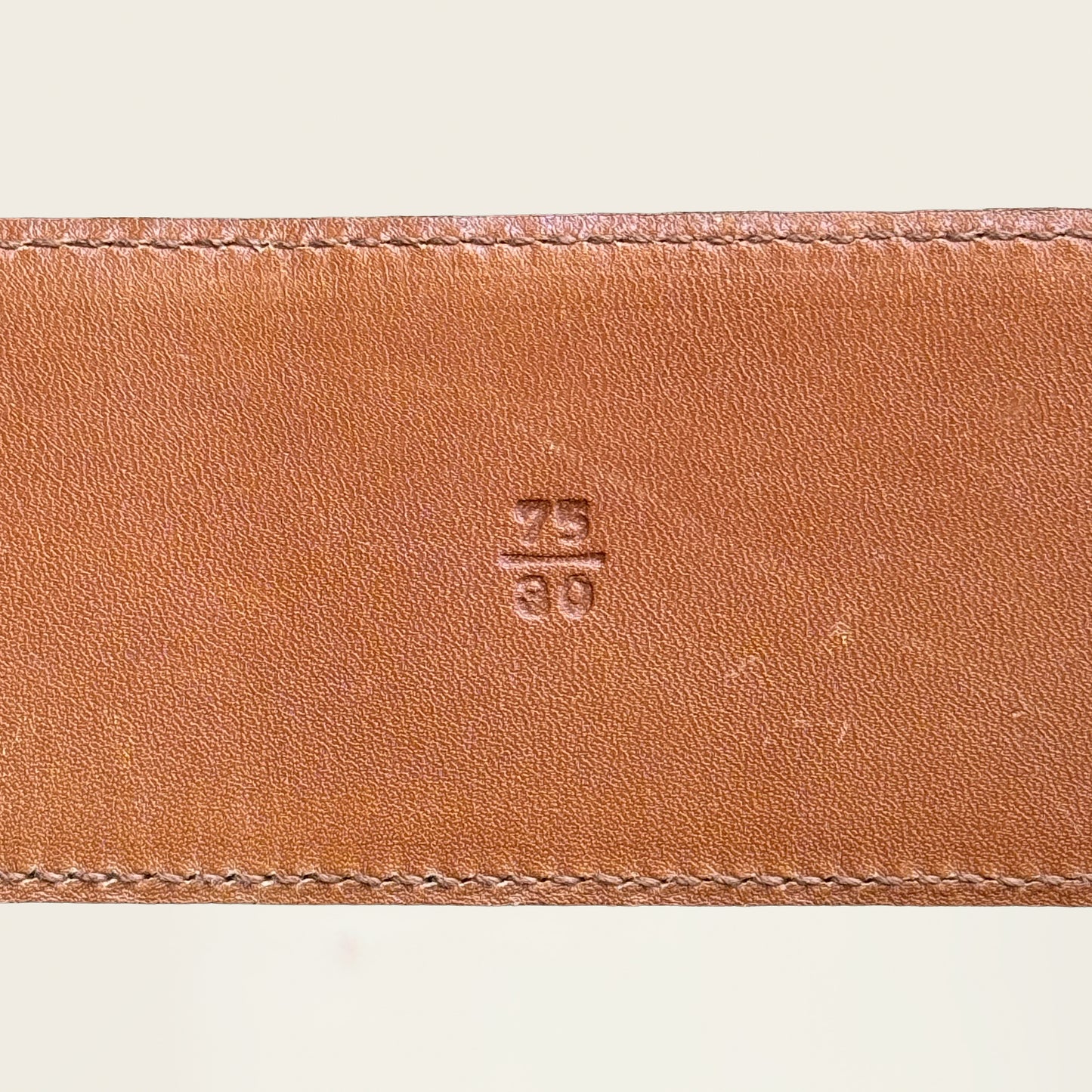 Prada leren riem met gouden hardware