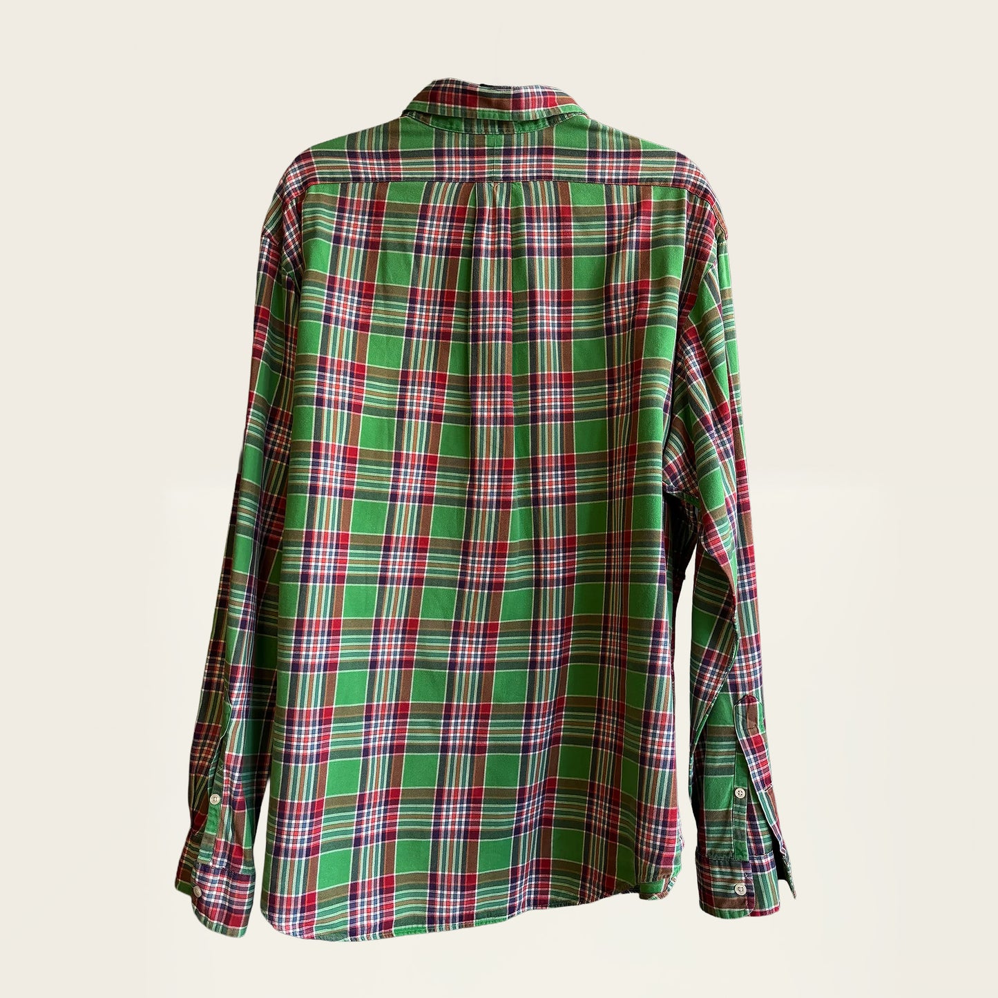 Ralph Lauren Overhemd met rood en groen plaid